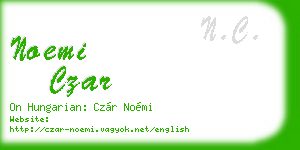 noemi czar business card