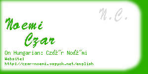 noemi czar business card